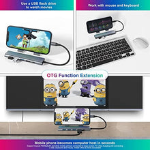 Load image into Gallery viewer, BYL-2210 6 in 1 USB-C / Type-C to USB Multifunctional Docking Station HUB Adapter with 1000M Network Port, BYL-2210