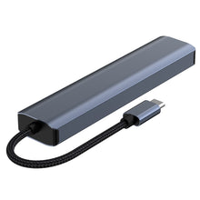 Load image into Gallery viewer, BYL-2210 6 in 1 USB-C / Type-C to USB Multifunctional Docking Station HUB Adapter with 1000M Network Port, BYL-2210