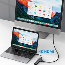 Load image into Gallery viewer, BYL-2210 6 in 1 USB-C / Type-C to USB Multifunctional Docking Station HUB Adapter with 1000M Network Port, BYL-2210