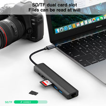 Load image into Gallery viewer, BYL-2303 7 in 1 USB-C / Type-C to USB Multifunctional Docking Station HUB Adapter, BYL-2303