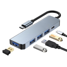 Load image into Gallery viewer, BYL-2301T 5 in 1 USB-C / Type-C to USB Multifunctional Docking Station HUB Adapter, BYL-2301T