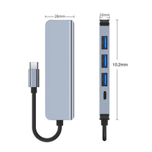 Load image into Gallery viewer, BYL-2301T 5 in 1 USB-C / Type-C to USB Multifunctional Docking Station HUB Adapter, BYL-2301T