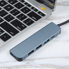 Load image into Gallery viewer, BYL-2301T 5 in 1 USB-C / Type-C to USB Multifunctional Docking Station HUB Adapter, BYL-2301T