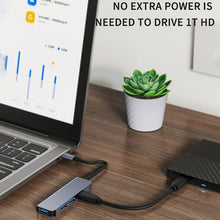 Load image into Gallery viewer, BYL-2301T 5 in 1 USB-C / Type-C to USB Multifunctional Docking Station HUB Adapter, BYL-2301T