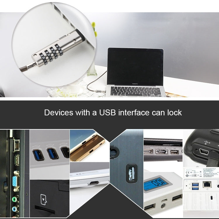 Universal USB Interface Laptop Security Lock, USB Interface