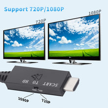 Load image into Gallery viewer, Scart To HDMI-Compatible Converter Video Audio Adapter Cable, Scart To HDMI
