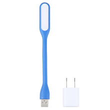 Load image into Gallery viewer, 6LEDs USB Interface Flexible Reading Light with US Power Adapter, Light + Adapter