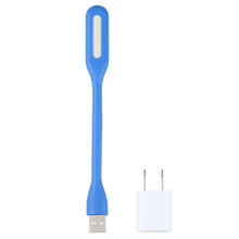 Load image into Gallery viewer, 6LEDs USB Interface Flexible Reading Light with US Power Adapter, Light + Adapter
