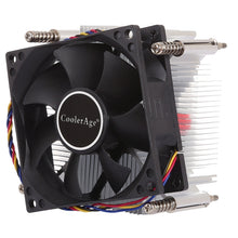 Load image into Gallery viewer, 4Pin CPU Cooler Mute Silent Fan Heat Sink for Intel 1155 / 1151 / i3 / i5, Intel 1155 / 1151 / i3 / i5