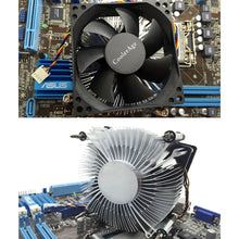 Load image into Gallery viewer, 4Pin CPU Cooler Mute Silent Fan Heat Sink for Intel 1155 / 1151 / i3 / i5, Intel 1155 / 1151 / i3 / i5