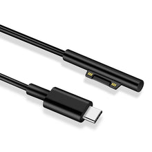 Load image into Gallery viewer, Surface Pro 7 / 6 / 5 to USB-C / Type-C Male Interfaces Power Adapter Charger Cable for Microsoft Surface Pro 7 / 6 / 5 / 4 / 3 / Microsoft Surface Go, Type-C to Microsoft Surface
