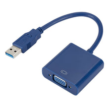 Load image into Gallery viewer, External Graphics Card Converter Cable USB3.0 to VGA, Resolution: 1080P, 1080P (Black), 1080P (Blue), 1080P