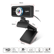 Load image into Gallery viewer, HXSJ S90 30fps 1 Megapixel 720P HD Webcam for Desktop / Laptop / Android TV, with 8m Sound Absorbing Microphone, Cable Length: 1.5m, S90