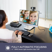 Load image into Gallery viewer, HXSJ S90 30fps 1 Megapixel 720P HD Webcam for Desktop / Laptop / Android TV, with 8m Sound Absorbing Microphone, Cable Length: 1.5m, S90