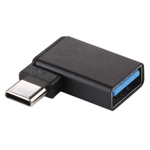 Load image into Gallery viewer, Type-C / USB-C Male to USB 3.2 Female 90 Degree Elbow Head Aluminium Alloy Adapter, Type-C Male to USB 3.2 Female