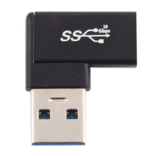 Load image into Gallery viewer, Type-C / USB-C Female to USB 3.0 Male 90 Degree Elbow Head Aluminium Alloy Adapter, Type-C Female to USB 3.0 Male