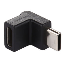 Load image into Gallery viewer, Type-C / USB-C Male to Type-C / USB-C Female 90 Degree Elbow Head Aluminium Alloy Adapter, Type-C Male to Type-C Female