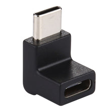Load image into Gallery viewer, Type-C / USB-C Male to Type-C / USB-C Female 90 Degree Elbow Head Aluminium Alloy Adapter, Type-C Male to Type-C Female