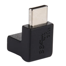 Load image into Gallery viewer, Type-C / USB-C Male to Type-C / USB-C Female 90 Degree Elbow Head Aluminium Alloy Adapter, Type-C Male to Type-C Female