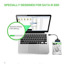 Load image into Gallery viewer, USB-C / Type-C 3.1 Male to SATA (15 Pin + 7 Pin) HDD Data Converter Cable, Length: 20cm, Type-C to SATA