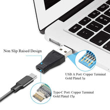 Load image into Gallery viewer, USB 3.0 Male to USB-C / Type-C 3.1 Female Connector Adapter, AM to USB Type-C