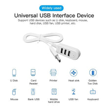 Load image into Gallery viewer, 30cm TPE USB A to 3 USB Ports Female HUB Adapter