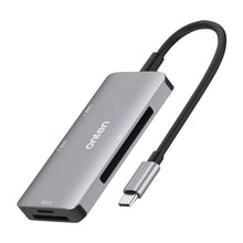 Load image into Gallery viewer, Onten 91882 5 In 1 USB3.0 x3 + SD + TF + CF Type-C / USB-C OTG Multi-function Card Reader