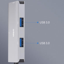 Load image into Gallery viewer, Onten 91882 5 In 1 USB3.0 x3 + SD + TF + CF Type-C / USB-C OTG Multi-function Card Reader