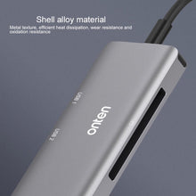 Load image into Gallery viewer, Onten 91882 5 In 1 USB3.0 x3 + SD + TF + CF Type-C / USB-C OTG Multi-function Card Reader