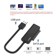 Load image into Gallery viewer, Onten US301 USB 3.0 to SATA Adapter for Universal 2.5/3.5 HDD/SSD Hard Drive Disk
