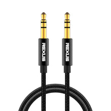 Load image into Gallery viewer, REXLIS 3629 3.5mm Male to Male Car Stereo Gold-plated Jack AUX Audio Cable for 3.5mm AUX Standard Digital Devices, Length: 1.8m, Length: 1.8m