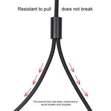 Load image into Gallery viewer, REXLIS 3635 3.5mm Male to Dual RCA Gold-plated Plug Black Cotton Braided Audio Cable for RCA Input Interface Active Speaker, Length: 1m, Length: 1m