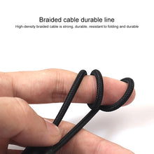 Load image into Gallery viewer, REXLIS 3635 3.5mm Male to Dual RCA Gold-plated Plug Black Cotton Braided Audio Cable for RCA Input Interface Active Speaker, Length: 1.8m, Length: 1.8m