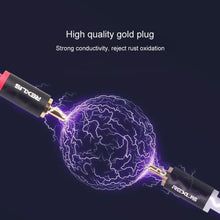 Load image into Gallery viewer, REXLIS 3635 3.5mm Male to Dual RCA Gold-plated Plug Black Cotton Braided Audio Cable for RCA Input Interface Active Speaker, Length: 1.8m, Length: 1.8m