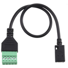 Load image into Gallery viewer, Mini 5 Pin Female to 5 Pin Pluggable Terminals Solder-free USB Connector Solderless Connection Adapter Cable, Length: 30cm, Mini 5 Pin Female