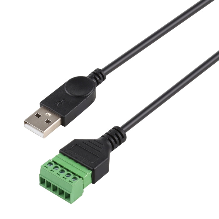 USB Male to 5 Pin Pluggable Terminals Solder-free USB Connector Solderless Connection Adapter Cable, Length: 30cm, USB Male