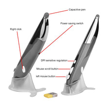 Load image into Gallery viewer, PR-06 4-keys Smart Wireless Optical Mouse with Stylus Pen Function, Grey, Blue, Red