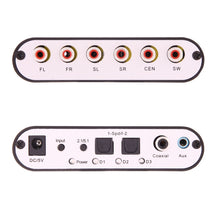 Load image into Gallery viewer, NEWKENG 51R DTS / AC3 to Analog 5.1 Audio / Stereo Audio Digital Audio Converter Decoder