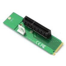 Load image into Gallery viewer, PCI-E 4X Female to NGFF M.2 M Key Male Adapter Converter Card with Power Cable