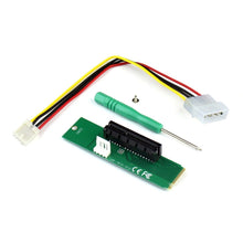 Load image into Gallery viewer, PCI-E 4X Female to NGFF M.2 M Key Male Adapter Converter Card with Power Cable