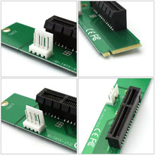 Load image into Gallery viewer, PCI-E 4X Female to NGFF M.2 M Key Male Adapter Converter Card with Power Cable