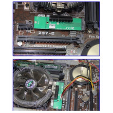 Load image into Gallery viewer, PCI-E 4X Female to NGFF M.2 M Key Male Adapter Converter Card with Power Cable