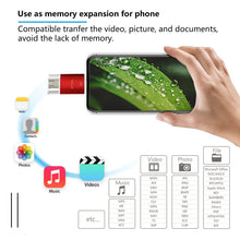 Load image into Gallery viewer, Richwell 3 in 1 128G Type-C + 8 Pin + USB 3.0 Metal Double Cover Push-pull Flash Disk with OTG Function