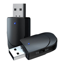 Load image into Gallery viewer, KN330 3 in 1 USB Bluetooth 5.0 Adapter Audio Transmitter Receiver with Switch Button &amp; 3.5mm AUX Interface