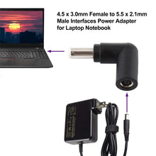 Load image into Gallery viewer, 4.5 x 3.0mm Female to 5.5 x 2.1mm Male Interfaces Power Adapter for Laptop Notebook