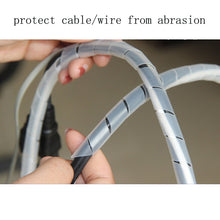 Load image into Gallery viewer, 15m PE Spiral Pipes Wire Winding Organizer Tidy Tube, Nominal Diameter: 6mm, 6mm /15m Length, 6mm / 15m Length