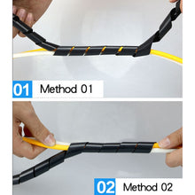 Load image into Gallery viewer, 15m PE Spiral Pipes Wire Winding Organizer Tidy Tube, Nominal Diameter: 6mm, 6mm /15m Length, 6mm / 15m Length