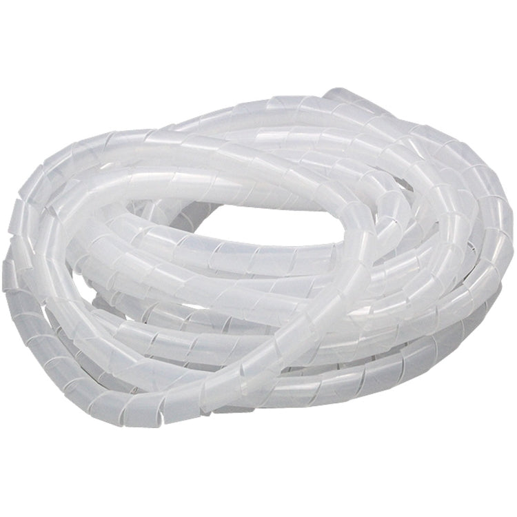 15m PE Spiral Pipes Wire Winding Organizer Tidy Tube, Nominal Diameter: 6mm, 6mm /15m Length, 6mm / 15m Length