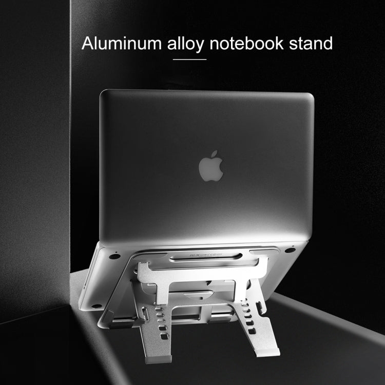 COOLCOLD U2S Portable Foldable Hollow Double Triangle Height Adjustable Aluminum Alloy Bracket for Laptop, COOLCOLD U2S
