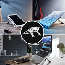 Load image into Gallery viewer, COOLCOLD U2S Portable Foldable Hollow Double Triangle Height Adjustable Aluminum Alloy Bracket for Laptop, COOLCOLD U2S